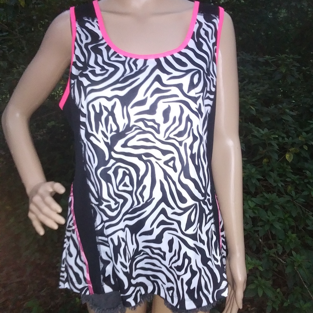 "Zone Pro" sleeveless polyester active tank top